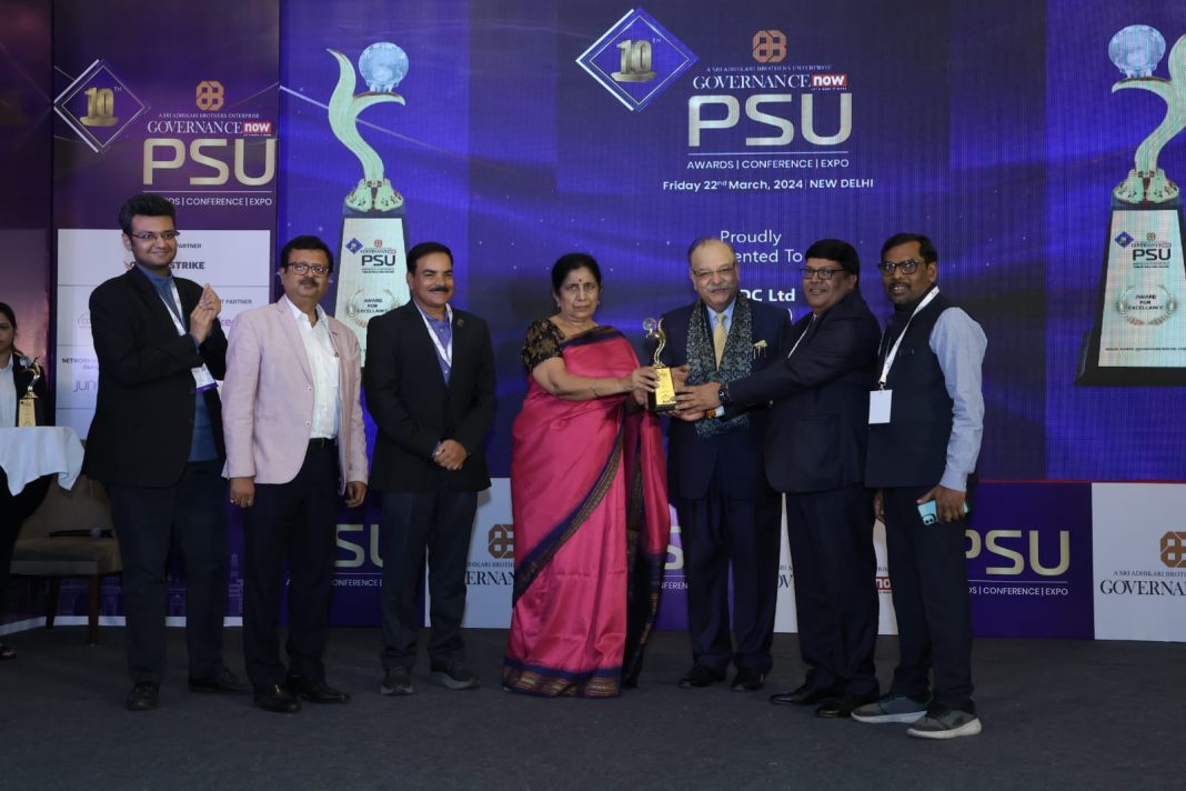 NMDC excels at Governance Now 10th PSU Awards NMDC excels at Governance Now 10th PSU Awards