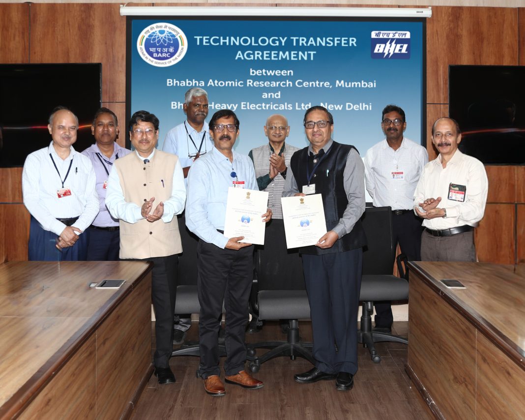 BHEL signs Technology Transfer Agreement with BARC for 50 kW alkaline electrolyser systems for Hydrogen production BHEL signs Technology Transfer Agreement with BARC for 50 kW alkaline electrolyser systems for Hydrogen production