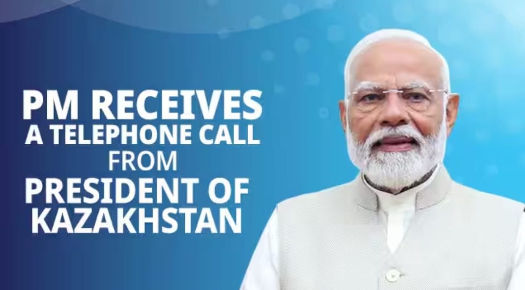 PM receives a telephone call from President of Kazakhstan PM receives a telephone call from President of Kazakhstan