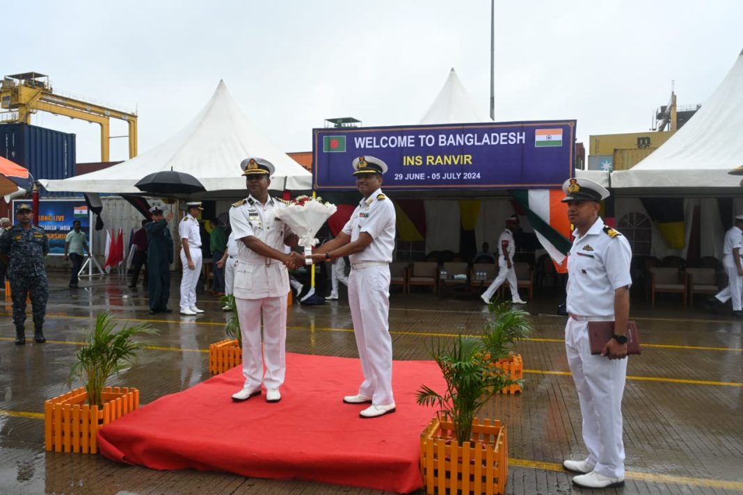INS RANVIR ARRIVES AT CHATTOGRAM, BANGLADESH INS RANVIR ARRIVES AT CHATTOGRAM, BANGLADESH