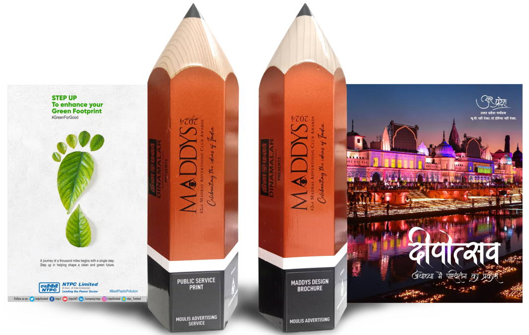 Moulis Advertisement Services Pvt Ltd Wins 2 Awards for work on UP Tourism and NTPC, Delhi Moulis Advertisement Services Pvt Ltd Wins 2 Awards for work on UP Tourism and NTPC, Delhi