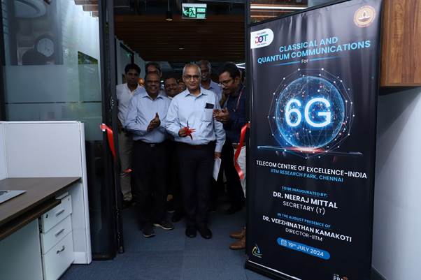 Secretary (T) inaugurates centre of excellence on “Classical and Quantum Communications for 6G” at IITM Research Park, Chennai Secretary (T) inaugurates centre of excellence on “Classical and Quantum Communications for 6G” at IITM Research Park, Chennai