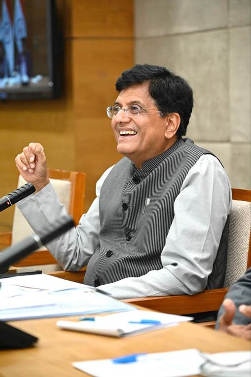 Union Minister of Commerce and Industry Shri Piyush Goyal chairs stakeholder interaction with Leather and Footwear Industry Union Minister of Commerce and Industry Shri Piyush Goyal chairs stakeholder interaction with Leather and Footwear Industry
