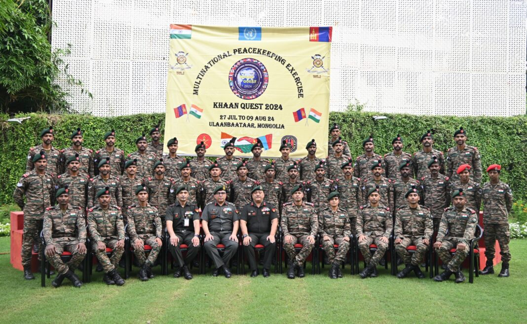 INDIAN ARMY CONTINGENT DEPARTS FOR MULTINATIONAL MILITARY EXERCISE KHAAN QUEST INDIAN ARMY CONTINGENT DEPARTS FOR MULTINATIONAL MILITARY EXERCISE KHAAN QUEST