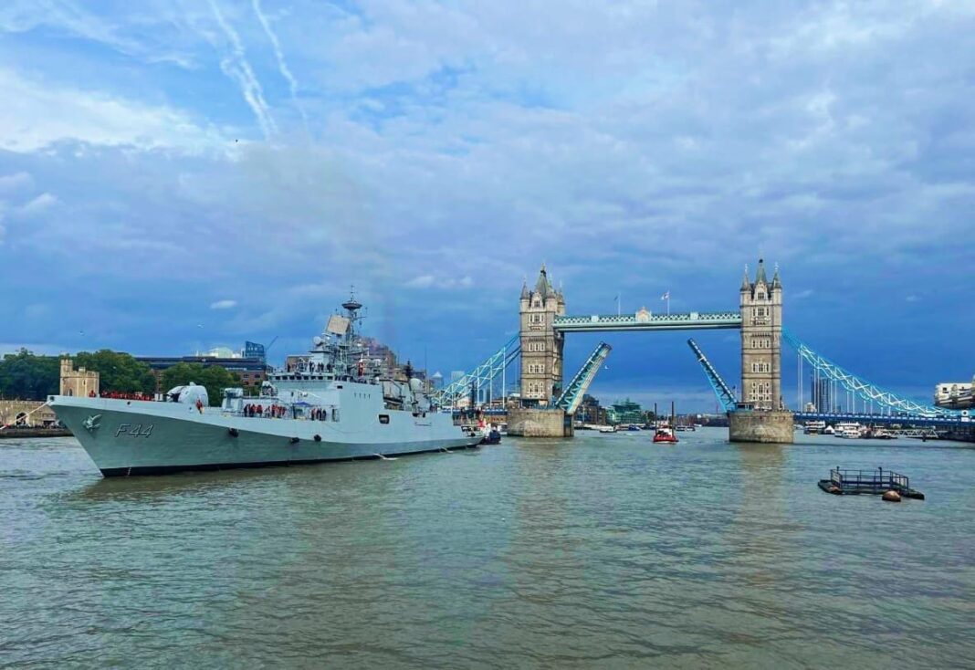 NDIAN NAVAL SHIP TABAR REACHES LONDON, UK FOR A FOUR DAY VISIT NDIAN NAVAL SHIP TABAR REACHES LONDON, UK FOR A FOUR DAY VISIT