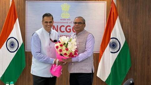 Bilateral meeting between Secretary, DARPG & DG, NCGG, Shri V. Srinivas and the Secretary General, BIMSTEC, H.E. Mr. Indra Mani Pandey on NCGG collaboration with BIMSTEC Countries for conducting capacity building programs held on 13.8.2024 Bilateral meeting between Secretary, DARPG & DG, NCGG, Shri V. Srinivas and the Secretary General, BIMSTEC, H.E. Mr. Indra Mani Pandey on NCGG collaboration with BIMSTEC Countries for conducting capacity building programs held on 13.8.2024