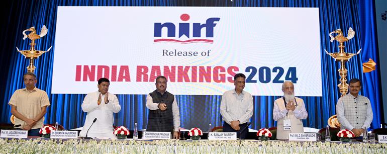 Shri Dharmendra Pradhan releases India Rankings 2024 in New Delhi Shri Dharmendra Pradhan releases India Rankings 2024 in New Delhi