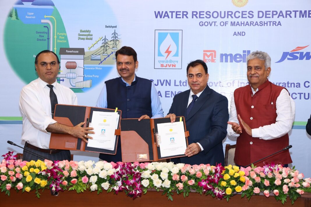 SJVN sign landmark MoUs to Develop 8100 MW PSPs and 505 MW FSP in Maharashtra SJVN sign landmark MoUs to Develop 8100 MW PSPs and 505 MW FSP in Maharashtra