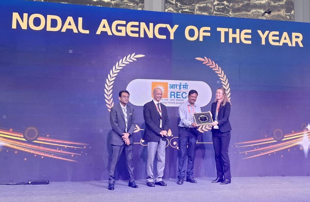 REC Limited Honoured as “Nodal Agency of the Year” at Bharat Electricity – Powering India Awards 2024 REC Limited Honoured as “Nodal Agency of the Year” at Bharat Electricity – Powering India Awards 2024