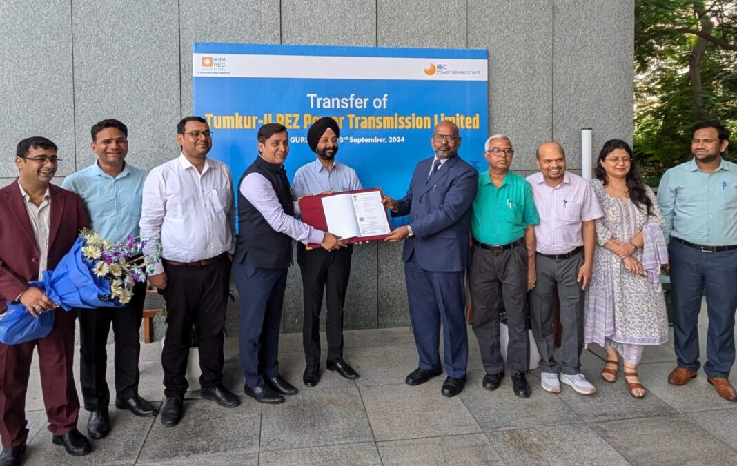 RECPDCL Hands Over 2 SPVs viz. Khavda IV A Power Transmission Limited to M/s Adani Energy Solutions Limited and Khavda IV C Power Transmission Limited to M/s Sterlite Grid 38 Limited RECPDCL Hands Over 2 SPVs viz. Khavda IV A Power Transmission Limited to M/s Adani Energy Solutions Limited and Khavda IV C Power Transmission Limited to M/s Sterlite Grid 38 Limited