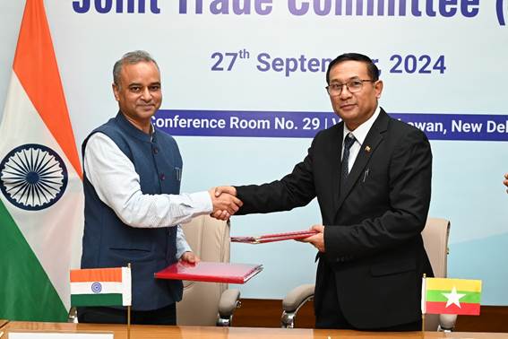 8th Meeting of India-Myanmar Joint Trade Committee held in New Delhi today 8th Meeting of India-Myanmar Joint Trade Committee held in New Delhi today