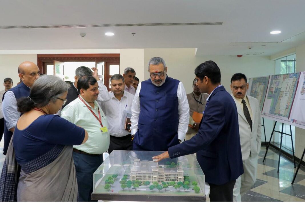 HON’BLE UNION MINISTER OF TEXTILES, SHRI GIRIRAJ SINGH VISITS NBCC EXECUTED INTERNATIONAL CRAFT COMPLEX HON’BLE UNION MINISTER OF TEXTILES, SHRI GIRIRAJ SINGH VISITS NBCC EXECUTED INTERNATIONAL CRAFT COMPLEX