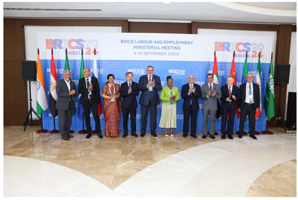 Secretary, M/o Labour & Employment attends BRICS Labour and Employment Ministerial Meeting 2024 under Russian Presidency Secretary, M/o Labour & Employment attends BRICS Labour and Employment Ministerial Meeting 2024 under Russian Presidency