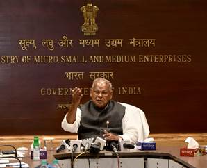 Union Minister of MSME, Shri Jitan Ram Manjhi, briefed the media on 100 days’ achievements of the Government in MSME sector Union Minister of MSME, Shri Jitan Ram Manjhi, briefed the media on 100 days’ achievements of the Government in MSME sector