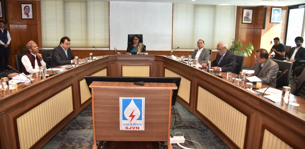 Smt. Anjna Panwar, Vice Chairperson of National Commission for Safai Karamcharis visited SJVN Corporate Office, Shimla. Smt. Anjna Panwar, Vice Chairperson of National Commission for Safai Karamcharis visited SJVN Corporate Office, Shimla.
