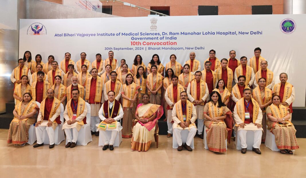 PRESIDENT OF INDIA GRACES 10TH CONVOCATION OF ATAL BIHARI VAJPAYEE INSTITUTE OF MEDICAL SCIENCES AND DR RAM MANOHAR LOHIA HOSPITAL PRESIDENT OF INDIA GRACES 10TH CONVOCATION OF ATAL BIHARI VAJPAYEE INSTITUTE OF MEDICAL SCIENCES AND DR RAM MANOHAR LOHIA HOSPITAL