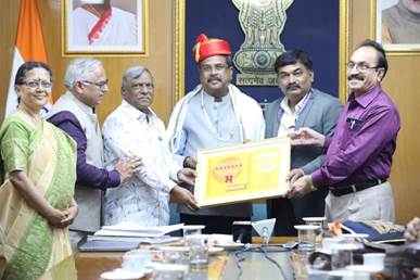Shri Dharmendra Pradhan interacts with scholars of five newly classified classical languages Shri Dharmendra Pradhan interacts with scholars of five newly classified classical languages