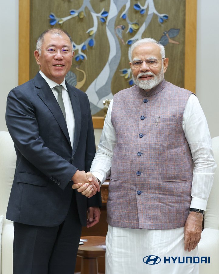 Mr. Euisun Chung of Hyundai Motor Group meets Prime Minister Mr. Euisun Chung of Hyundai Motor Group meets Prime Minister