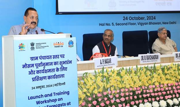Timely Localised Weather Information for 2.6 Lakh Panchayats is Essential for Nation’s Growth, Says Dr. Jitendra Singh Timely Localised Weather Information for 2.6 Lakh Panchayats is Essential for Nation’s Growth, Says Dr. Jitendra Singh