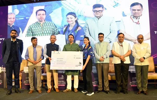 Union Minister Shri Jayant Chaudhary felicitates WorldSkills 2024 winners Union Minister Shri Jayant Chaudhary felicitates WorldSkills 2024 winners