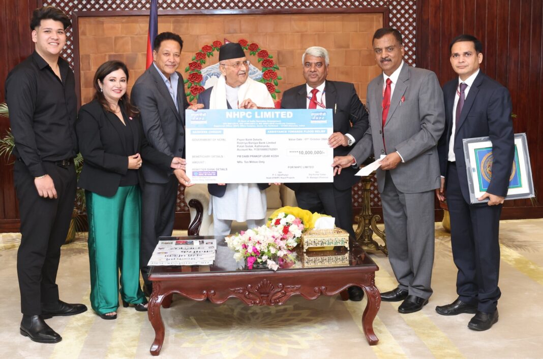 NHPC provides flood relief assistance of NPR 1 crore to Nepal NHPC provides flood relief assistance of NPR 1 crore to Nepal