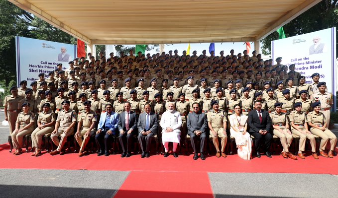 Prime Minister Shri Narendra Modi interacts with IPS probationers Discusses importance of tackling new challenges like cyber crime. Prime Minister Shri Narendra Modi interacts with IPS probationers Discusses importance of tackling new challenges like cyber crime.