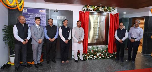 Union Minister of State for Finance Shri Pankaj Chaudhary inaugurates GST Bhawan at Nangal Raya, Janakpuri, Delhi, today Union Minister of State for Finance Shri Pankaj Chaudhary inaugurates GST Bhawan at Nangal Raya, Janakpuri, Delhi, today