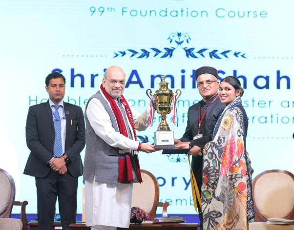Union Home Minister and Minister of Cooperation Shri Amit Shah addresses valedictory function of 99th Foundation Course at the Lal Bahadur Shastri National Academy of Administration (LBSNAA) in Mussoorie, Uttarakhand Union Home Minister and Minister of Cooperation Shri Amit Shah addresses valedictory function of 99th Foundation Course at the Lal Bahadur Shastri National Academy of Administration (LBSNAA) in Mussoorie, Uttarakhand