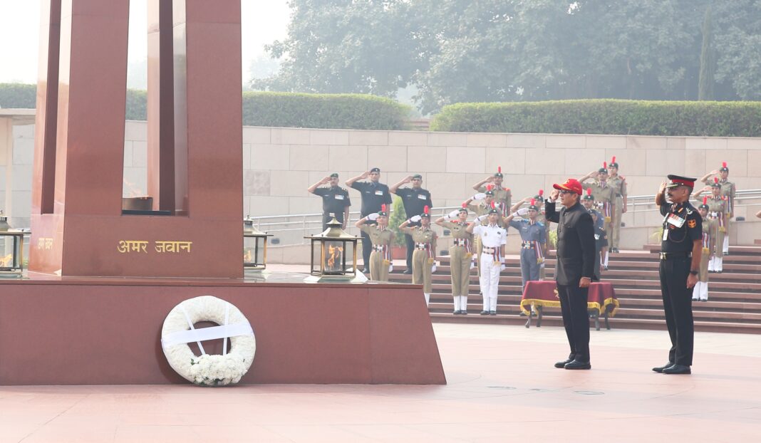 NCC to celebrate its 76th Raising Day tomorrow; Defence Secretary pays homage to the fallen heroes at National War Memorial NCC to celebrate its 76th Raising Day tomorrow; Defence Secretary pays homage to the fallen heroes at National War Memorial