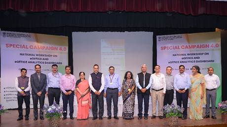 As part of Special Campaign 4.0, the Department of Administrative Reforms and Public Grievances organized the National Workshop on e-Office and e-Office Analytics Dashboard on 29th October, 2024 at CSOI Vinay Marg As part of Special Campaign 4.0, the Department of Administrative Reforms and Public Grievances organized the National Workshop on e-Office and e-Office Analytics Dashboard on 29th October, 2024 at CSOI Vinay Marg
