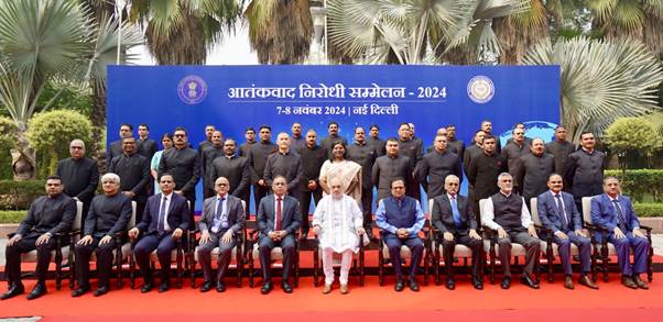 Union Home Minister and Minister of Cooperation Shri Amit Shah addresses the inaugural session of the two-day ‘’Anti-Terrorism Conference-2024′ in New Delhi today Union Home Minister and Minister of Cooperation Shri Amit Shah addresses the inaugural session of the two-day ‘’Anti-Terrorism Conference-2024′ in New Delhi today