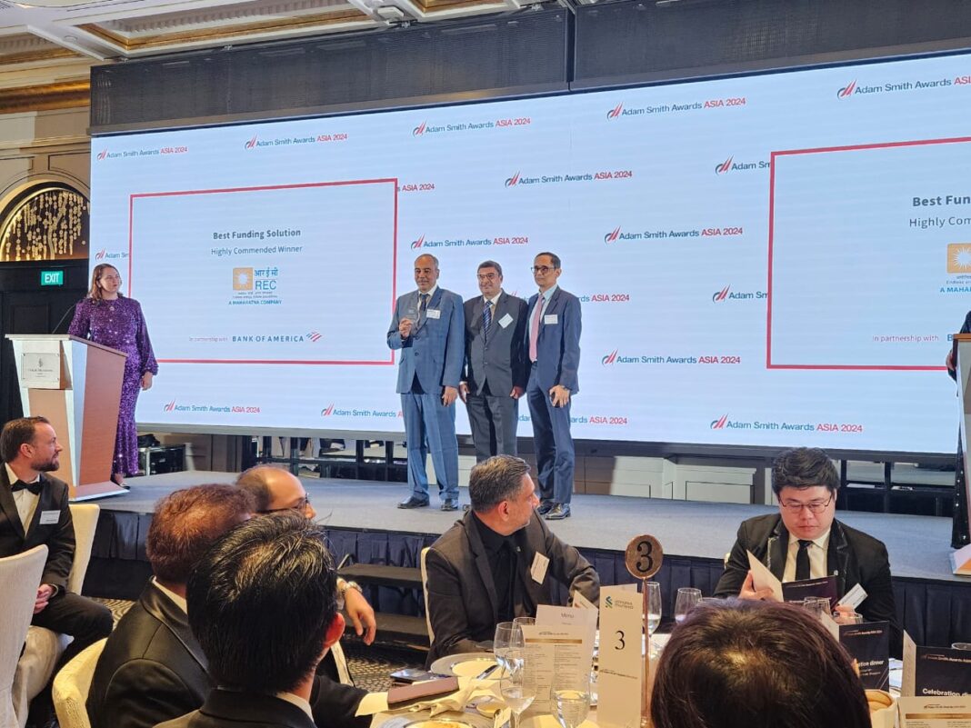 REC Limited receives Adam Smith Awards ASIA 2024 for Best Funding Solution REC Limited receives Adam Smith Awards ASIA 2024 for Best Funding Solution