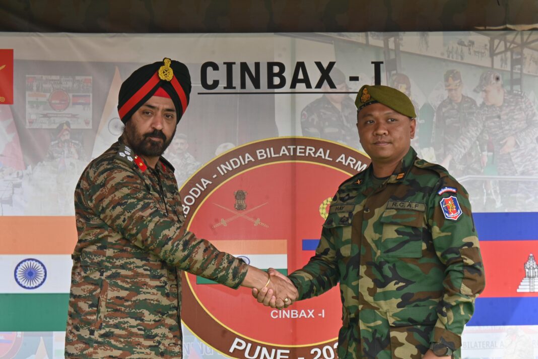 INDIA AND CAMBODIA COMMENCES INAUGURAL JOINT TABLE TOP EXERCISE CINBAX IN PUNE INDIA AND CAMBODIA COMMENCES INAUGURAL JOINT TABLE TOP EXERCISE CINBAX IN PUNE