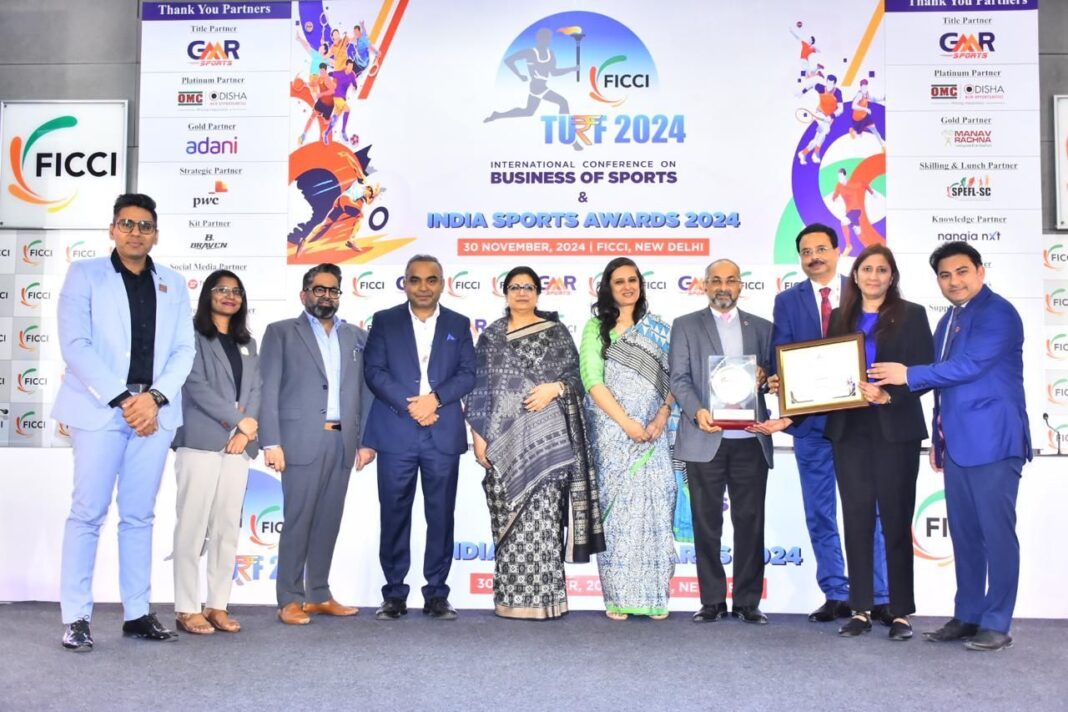 IndianOil Honored as Best Corporate Promoting Sports Development at FICCI Indian Sports Awards 2024 IndianOil Honored as Best Corporate Promoting Sports Development at FICCI Indian Sports Awards 2024