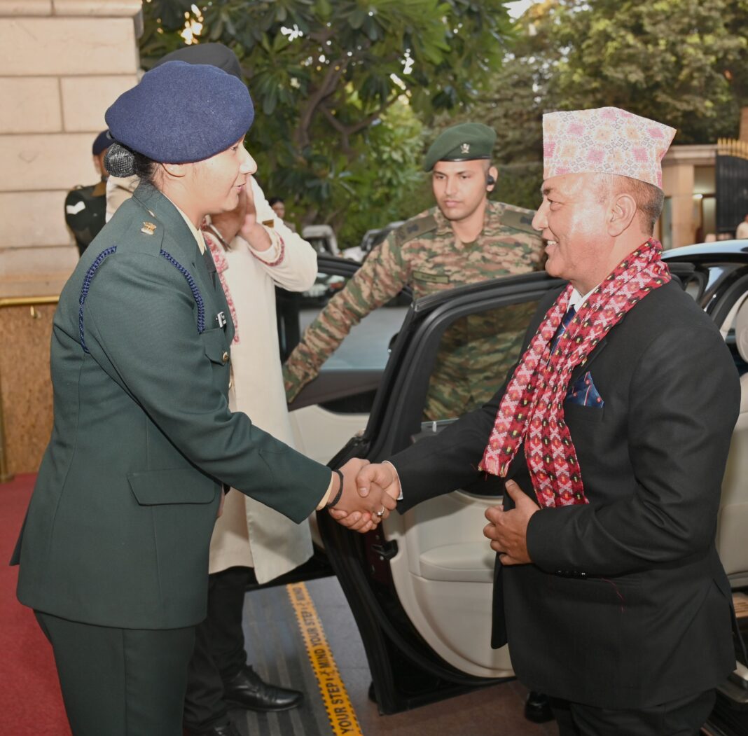 SUPRABAL JANASEWASHREE GENERAL ASHOK RAJ SIGDEL, CHIEF OF ARMY STAFF, NEPALI ARMY ARRIVES ON A VISIT TO INDIA SUPRABAL JANASEWASHREE GENERAL ASHOK RAJ SIGDEL, CHIEF OF ARMY STAFF, NEPALI ARMY ARRIVES ON A VISIT TO INDIA