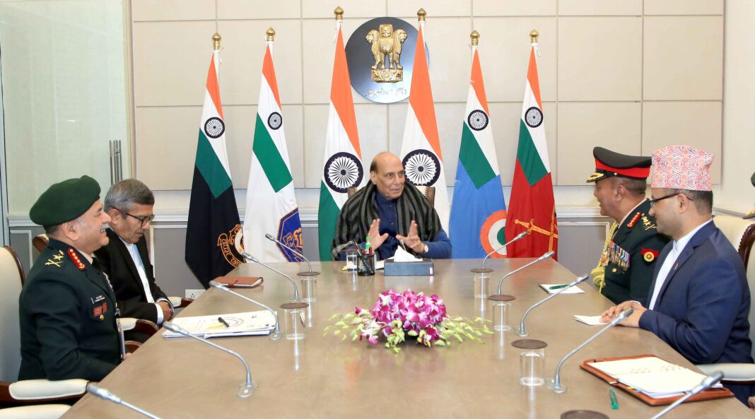 Nepal’s Chief of Army Staff calls on Raksha Mantri in New Delhi; Both sides discuss ways to further bolster bilateral defence cooperation Nepal’s Chief of Army Staff calls on Raksha Mantri in New Delhi; Both sides discuss ways to further bolster bilateral defence cooperation