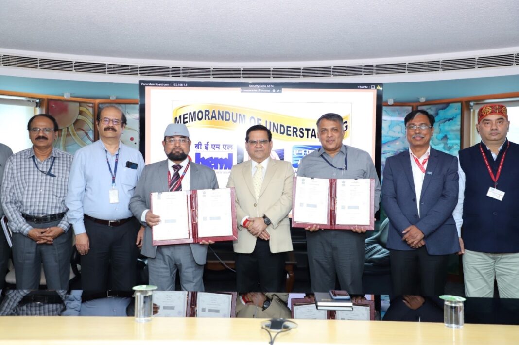 NHPC and BEML Sign MoU to Jointly Develop Desilting and Dredging Solutions for Hydroelectric Power Plants NHPC and BEML Sign MoU to Jointly Develop Desilting and Dredging Solutions for Hydroelectric Power Plants
