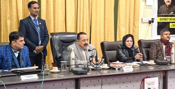 Dr Jitendra Singh chairs the DISHA meeting at Ramban on Sunday Dr Jitendra Singh chairs the DISHA meeting at Ramban on Sunday