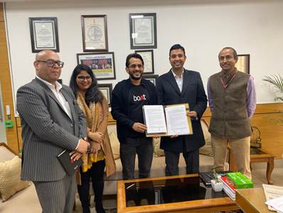 DPIIT signs MoU with private company ‘boat’ to help startups DPIIT signs MoU with private company ‘boat’ to help startups