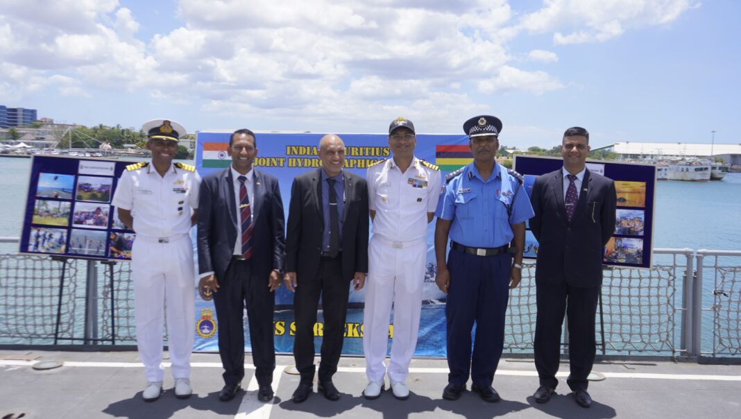 INS SARVEKSHAK ARRIVES AT PORT LOUIS INS SARVEKSHAK ARRIVES AT PORT LOUIS