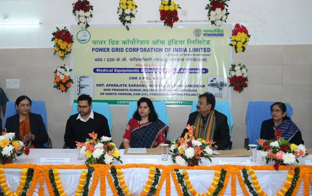 POWERGRID Donates Medical Equipment and Ambulances to Hospitals in Khurda District POWERGRID Donates Medical Equipment and Ambulances to Hospitals in Khurda District