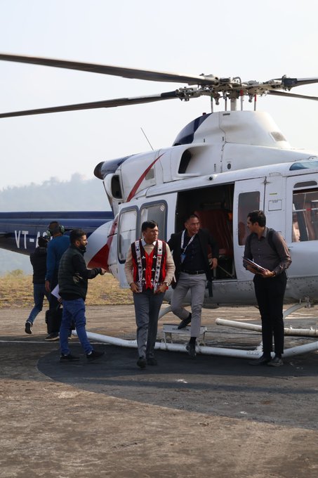 Union Minister Mansukh Mandaviya arrives in Nagaland Union Minister Mansukh Mandaviya arrives in Nagaland