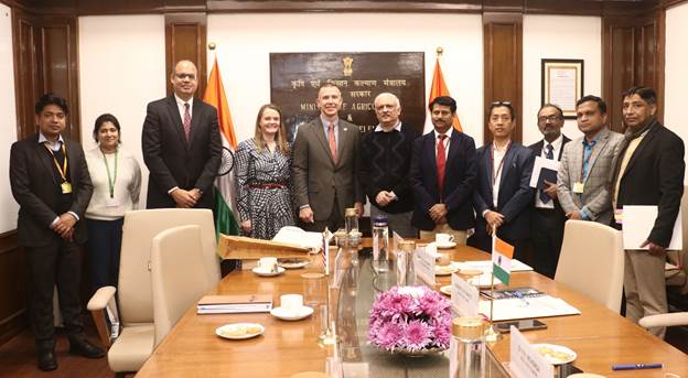 DELEGATES FROM NASDA OF USA MEET SECRETARY OF AGRICULTURE & FARMERS WELFARE DR. DEVESH CHATURVEDI DELEGATES FROM NASDA OF USA MEET SECRETARY OF AGRICULTURE & FARMERS WELFARE DR. DEVESH CHATURVEDI