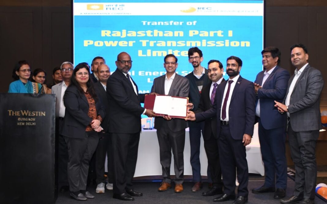 RECPDCL Handovers HVDC Transmission Project’s SPV viz. Rajasthan Part I Power Transmission Limited to Adani Energy Solutions Limited RECPDCL Handovers HVDC Transmission Project’s SPV viz. Rajasthan Part I Power Transmission Limited to Adani Energy Solutions Limited