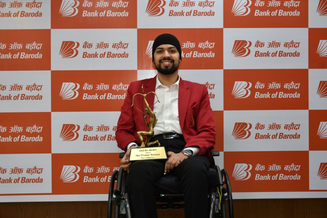 Bank of Baroda recognises Arjuna Award Recipient Pranav Soormafor His Sporting Achievements Bank of Baroda recognises Arjuna Award Recipient Pranav Soormafor His Sporting Achievements