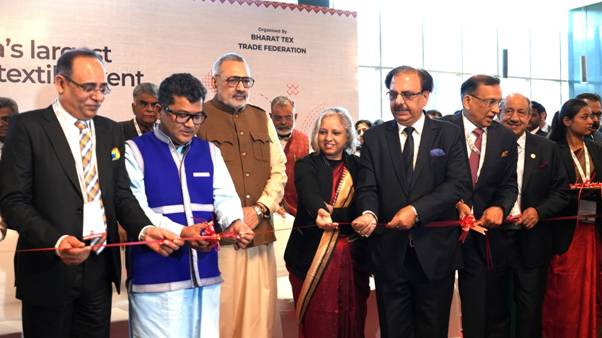 Union Minister Giriraj Singh Inaugurates Bharat Tex 2025 at Bharat Mandapam Union Minister Giriraj Singh Inaugurates Bharat Tex 2025 at Bharat Mandapam