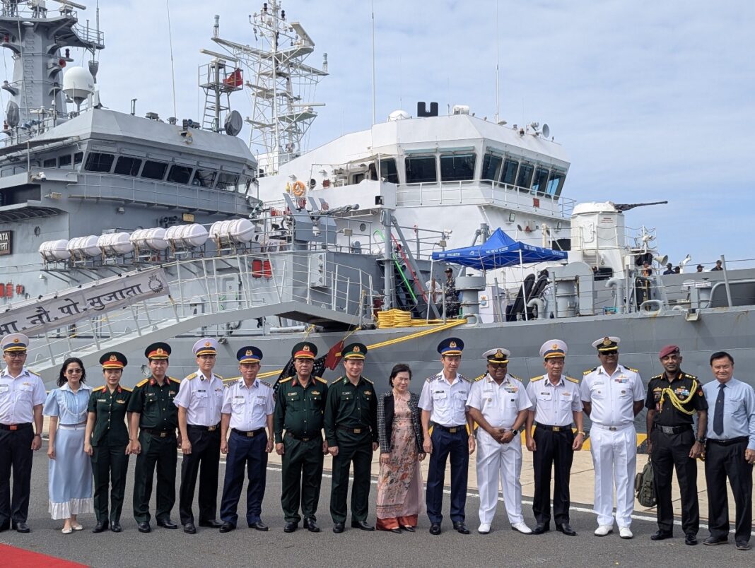 Indian Navy’s first training squadron arrives at Cam Ran Bay in Vietnam Indian Navy’s first training squadron arrives at Cam Ran Bay in Vietnam