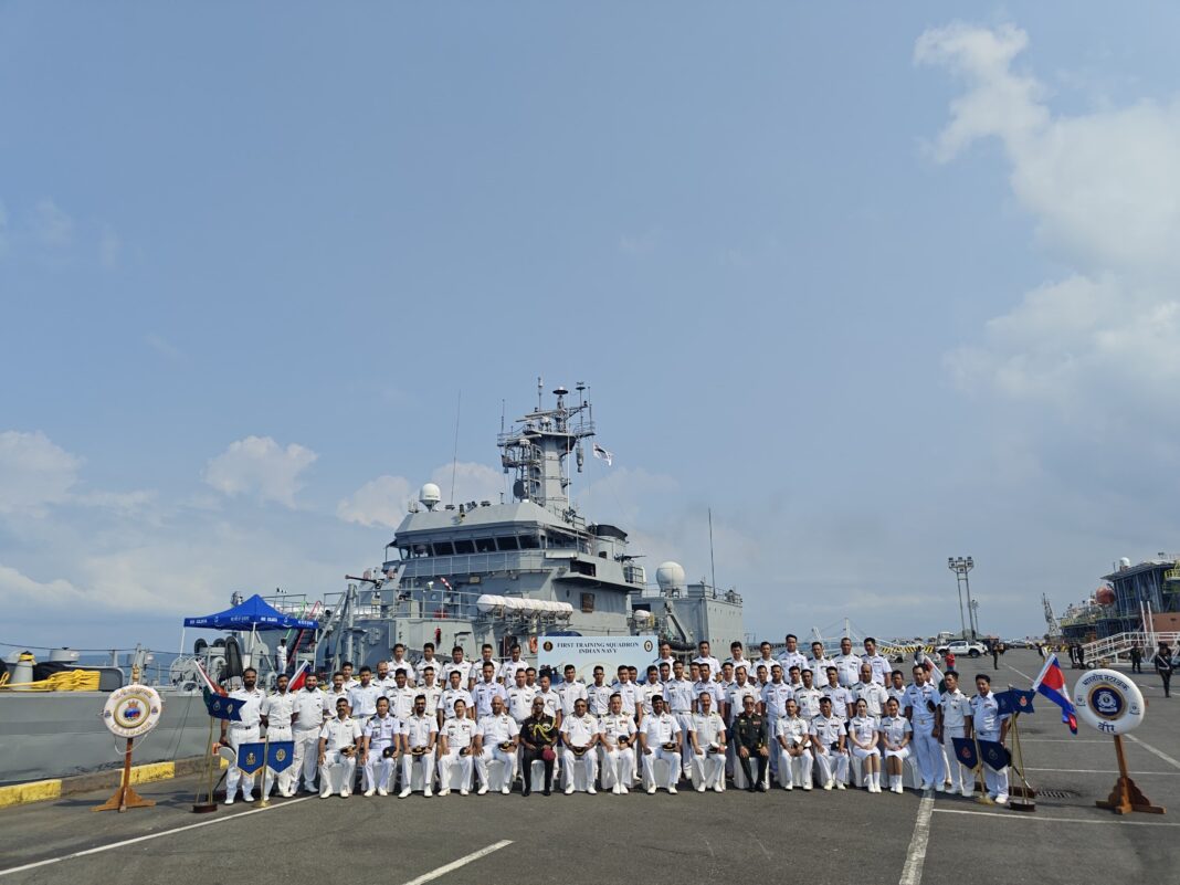 Indian Navy’s First Training Squadron Docks at Sihanoukville, Cambodia Indian Navy’s First Training Squadron Docks at Sihanoukville, Cambodia