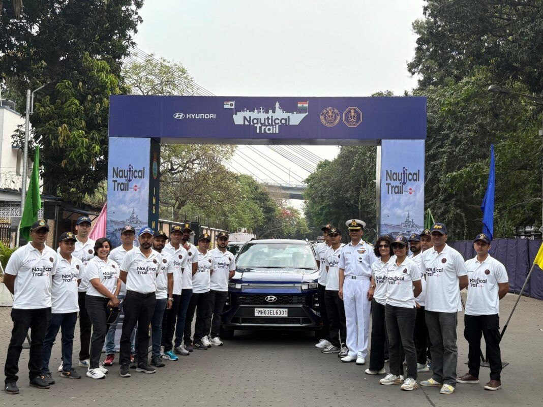 Indian Navy motor car rally was flagged off from Kolkata on the east coast Indian Navy motor car rally was flagged off from Kolkata on the east coast