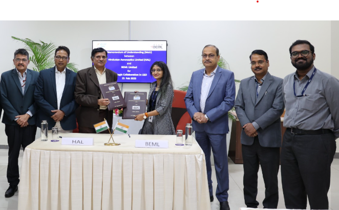 BEML and HAL join hands to promote learning and development in defence sector BEML and HAL join hands to promote learning and development in defence sector